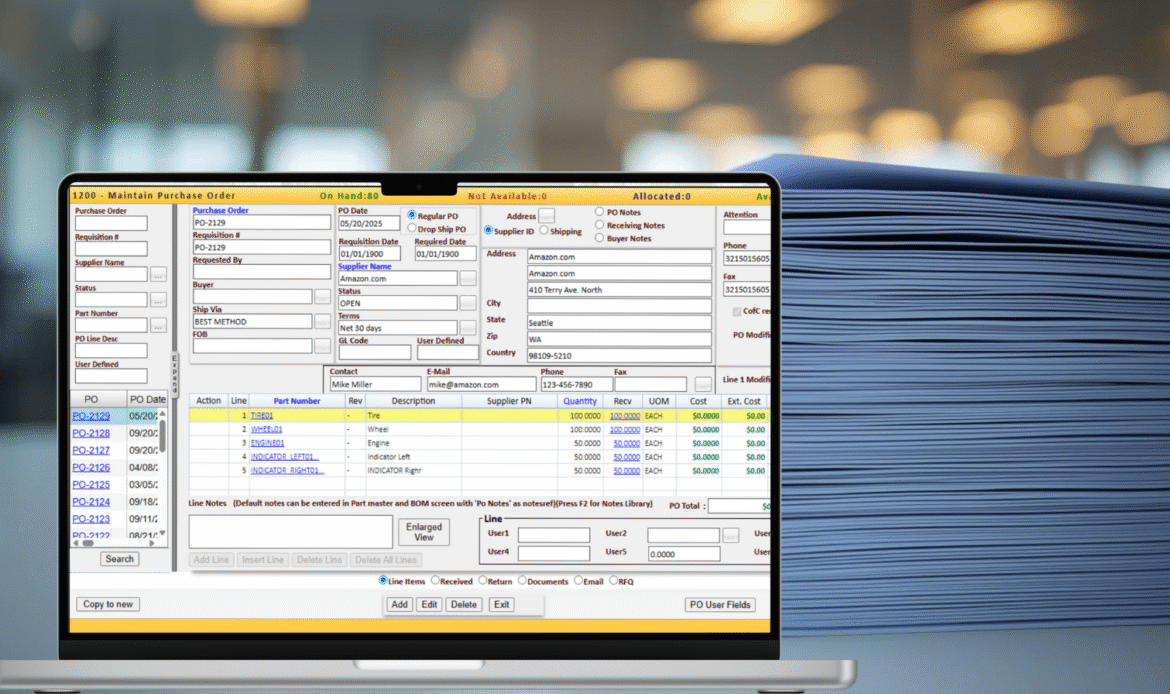 Purchase Order Module