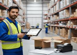 Screenshot of the AMICS RMA Module tracking a customer return